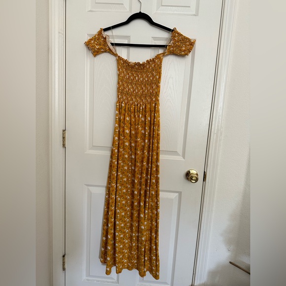 Floral Maxi Asymmetrical Off the Shoulder Dress - Picture 3 of 3